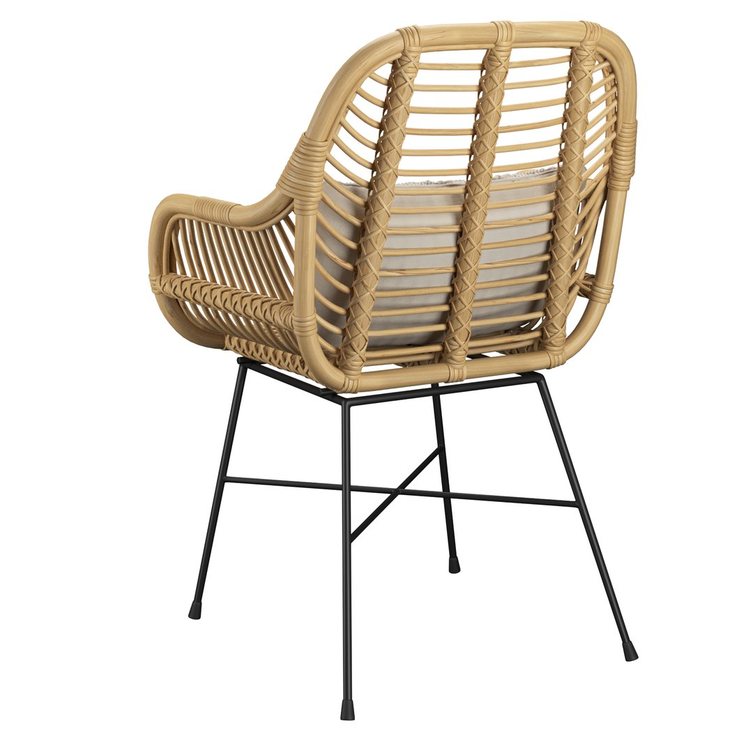 3D Rattan Chair Model - TurboSquid 1603228