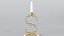 Alphabet S Gold Chain Candleholder 3D Model True PBR Renders Zero Cleanup UVs 4K PBR Textures model