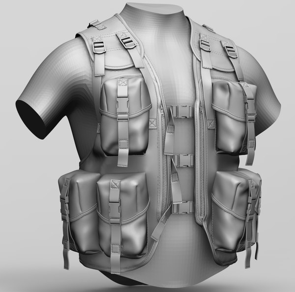 Russian Army Bulletproof Vest 6b45 Ratnik - Marvelous Designer 3D model