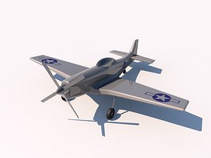 p-51 mustang fighter obj