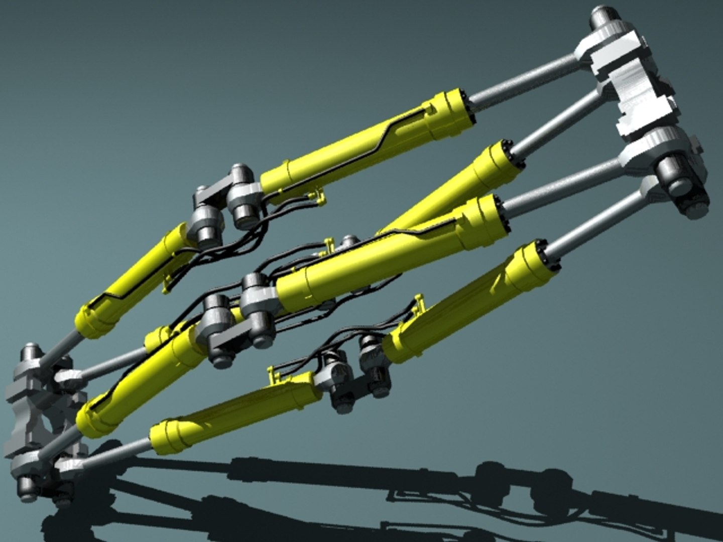 Hydraulic Pistons 3d Model