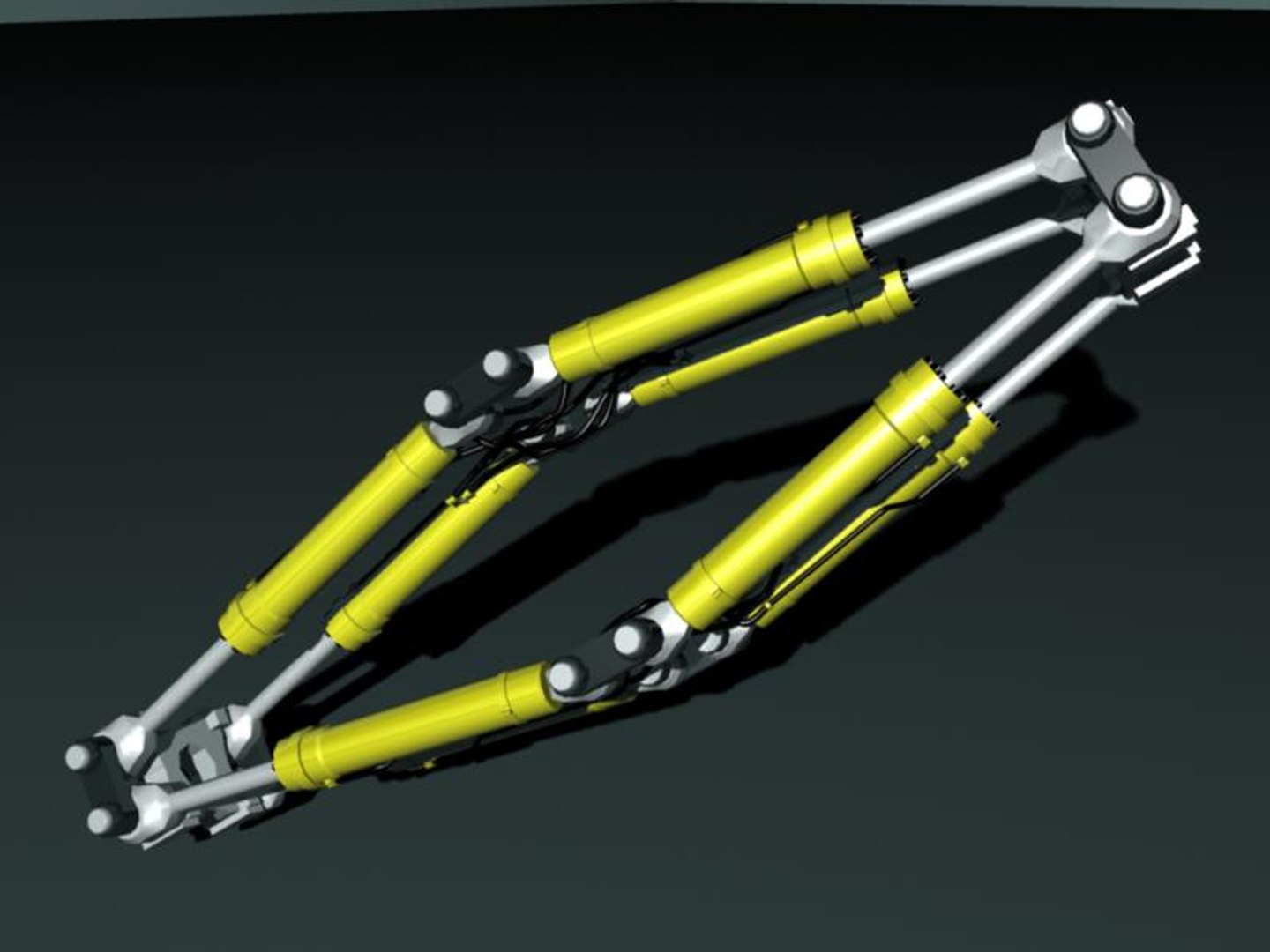 Hydraulic Pistons 3d Model