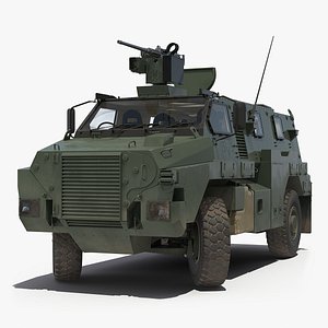 Bushmaster Protected Infantry Vehicle Rigged 3D Model