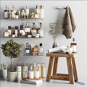 Cosmetic  Bathroom Decor Mega Pack - 35 Unique Models 3D model