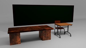 PBR School Asset Pack 3D model