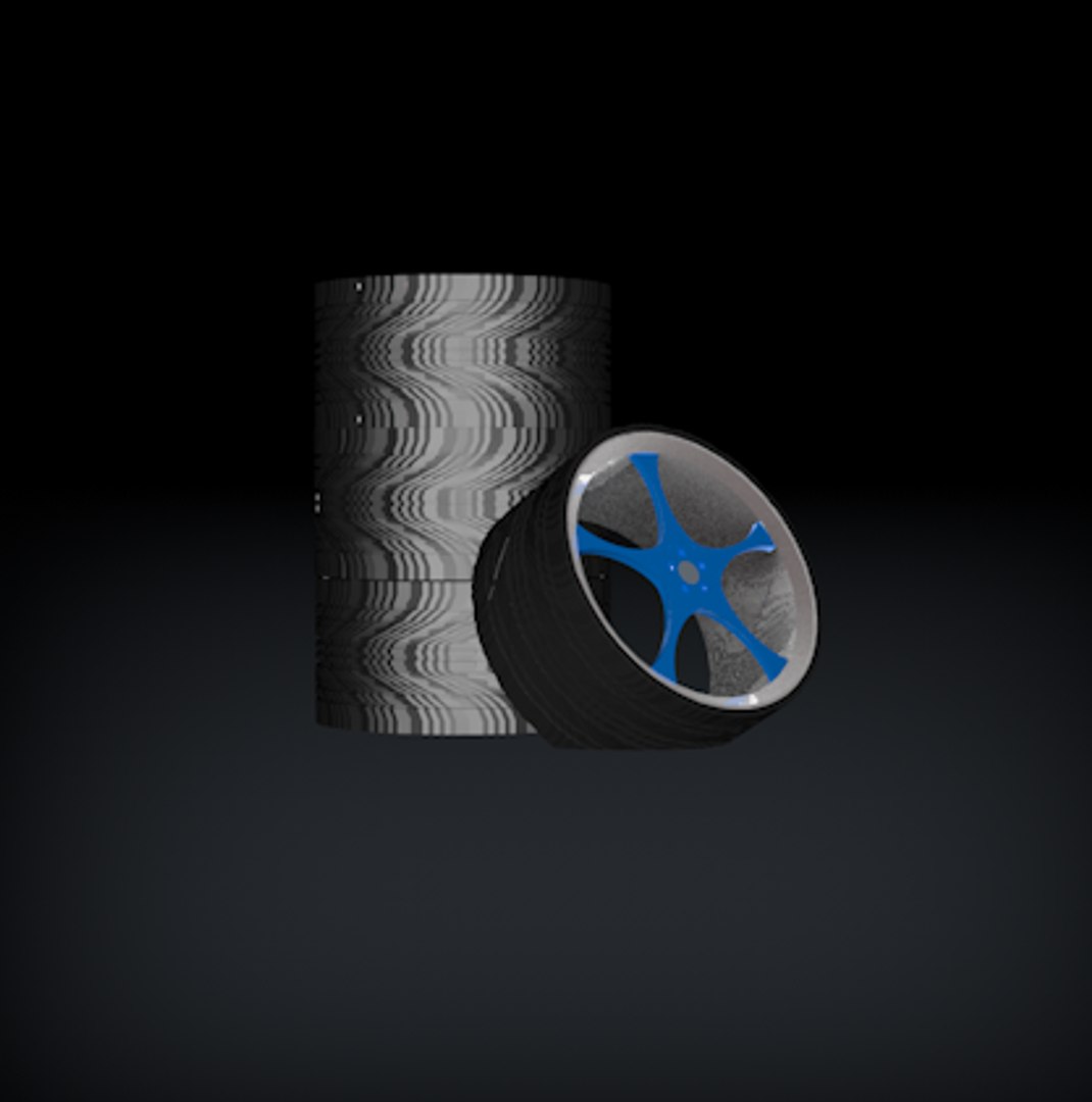 Car Tires Rims 3d C4d