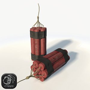 Dynamite asset low poly