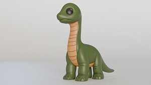 3D Baby Brachiosaur model