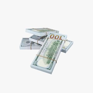 3D 100 dollars pack