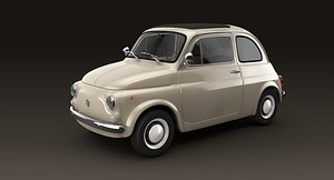 60 fiat 500 3d model