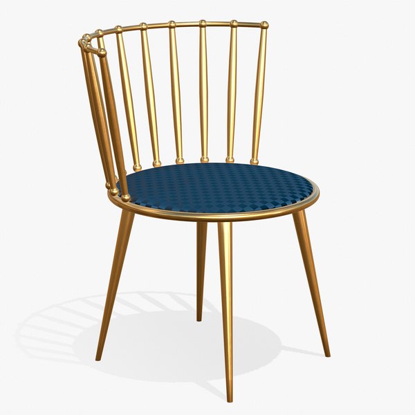 Dining Chair Gold 3D model