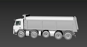 Volvo FMX Dump Truck 3D Model - Heavy Construction Tipper Truck
