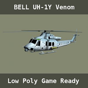 gaming uh-1y helicopters 3d 3ds