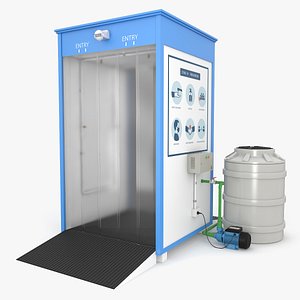 Sanitizing booth