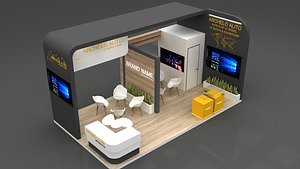 exhibition modular 3D model