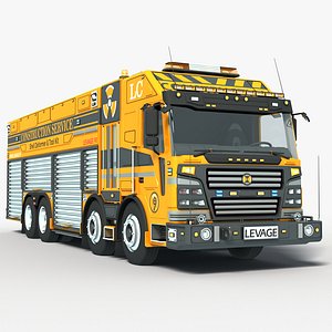 3D Construction Repair Tools Truck