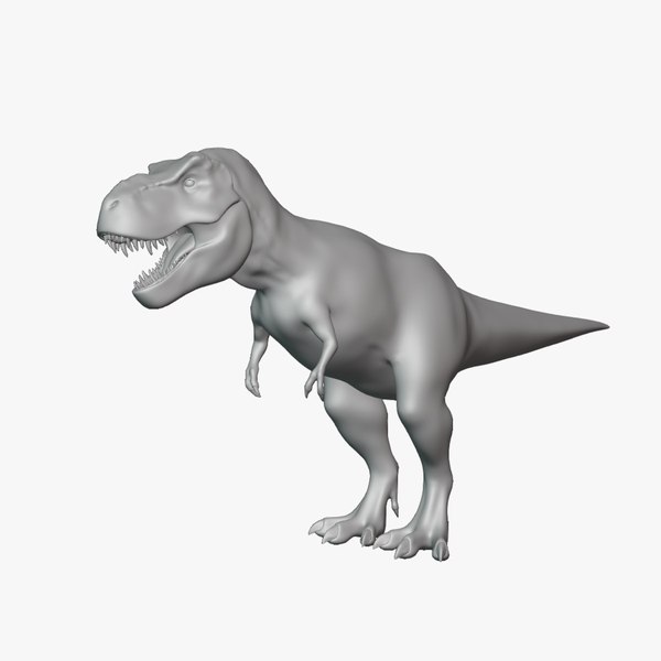 Tyrannosaurus Base Mesh Low Poly T-Rex Basemesh 3D model