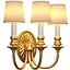 Gold sconce in a classic style MARINER wall lamp Light 3D model