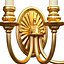 Gold sconce in a classic style MARINER wall lamp Light 3D model