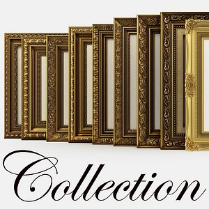 Collection of frames for pictures classical and traditional style