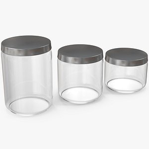 Glass Jars with Metal Lid