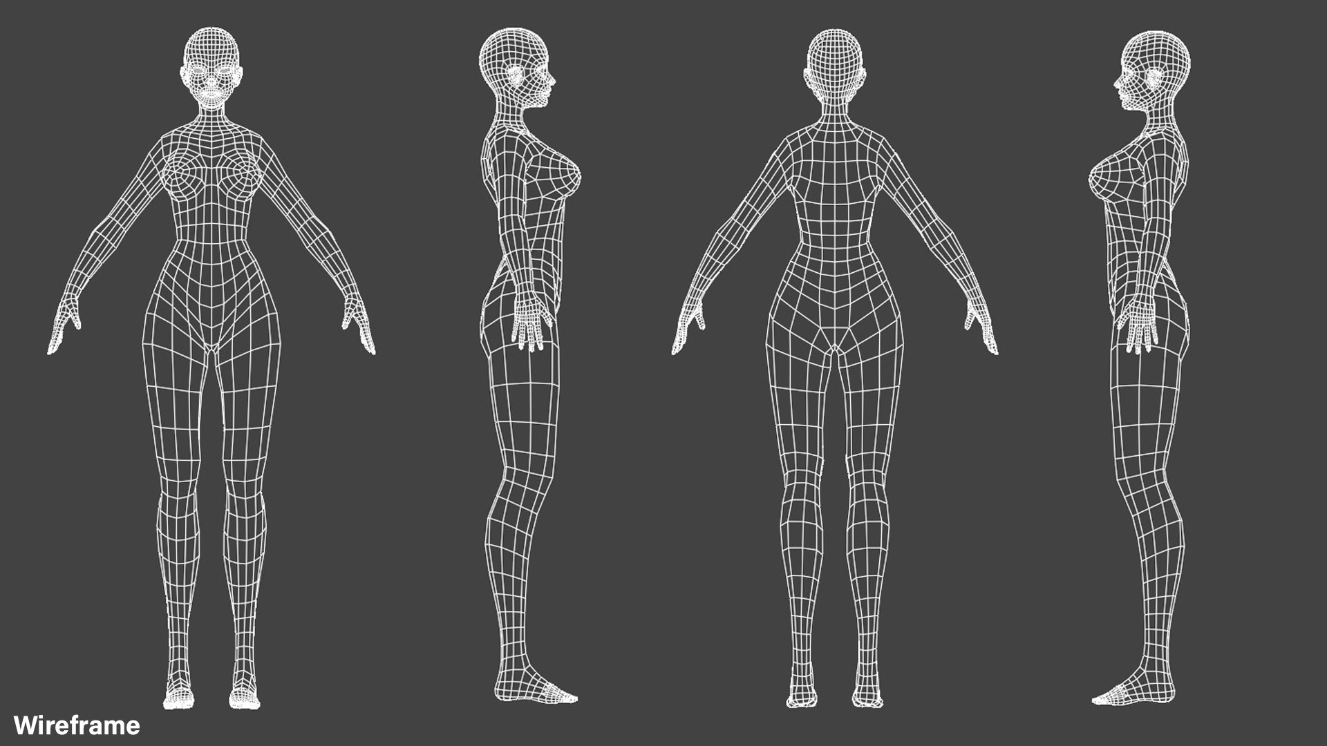 Stylized Female Base Mesh 3D - TurboSquid 1989455