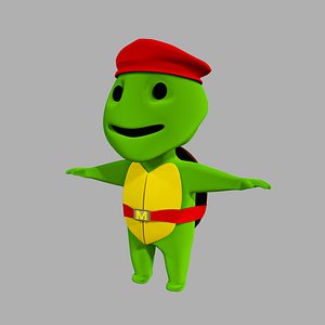 Turtle Game Character 3D model