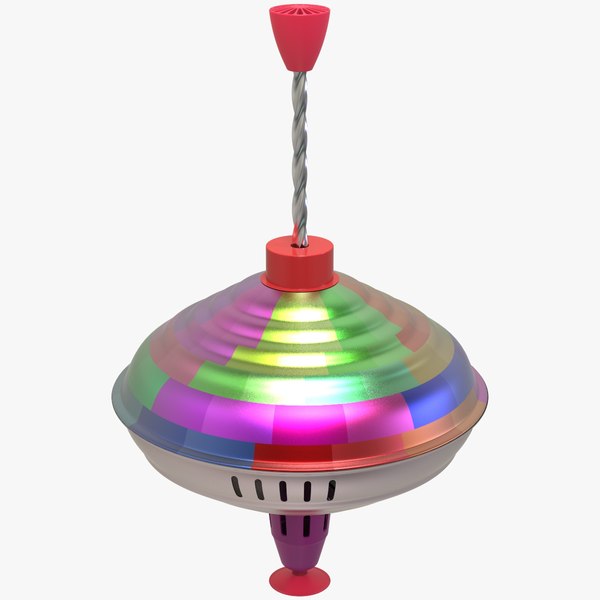 3D Retro Spinning Top