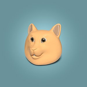 3D cat stuffed toy