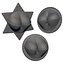 Cleavage Busty Punk Fridge Magnets set