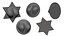 Cleavage Busty Punk Fridge Magnets set