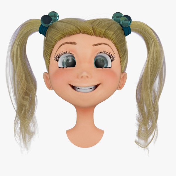 max rigged cartoon girls head