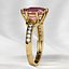8mm Emerald Cut Gem Gold Ring
