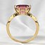 8mm Emerald Cut Gem Gold Ring