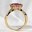 8mm Emerald Cut Gem Gold Ring