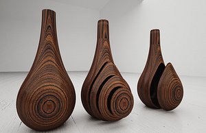 wooden bottles