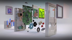 Game Boy - Highly Detailed and animation scene