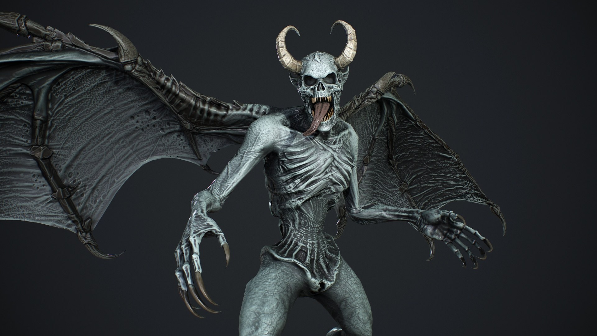 Gargoyle model https://p.turbosquid.com/ts-thumb/Yr/ThcLuJ/eB/screenshot014/jpg/1641996041/1920x1080/fit_q87/23970b4a4d903da87ea62ee6371f389015ce69f2/screenshot014.jpg