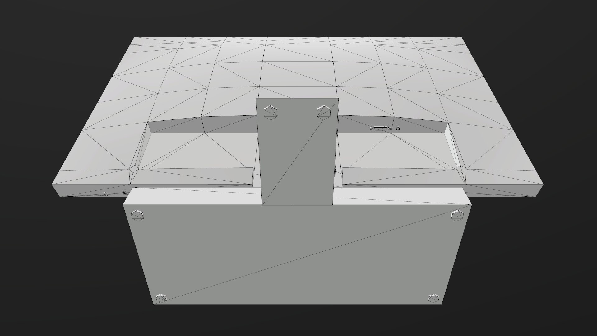 Low-poly Computer Monitor 3D Model - TurboSquid 1528267