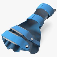 Blue Hand Orthosis with Fingers