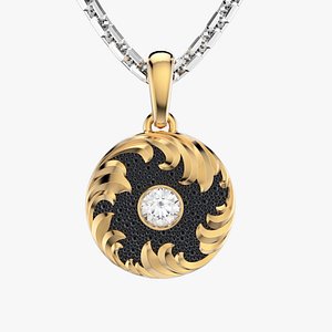 3D Diamond golden ratio Jewelry pendant P34 3D print model model