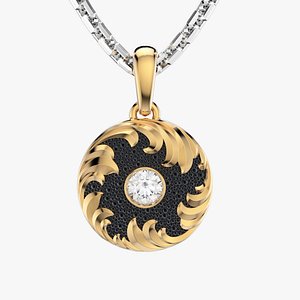 Diamond golden ratio Jewelry pendant P34 3D print model