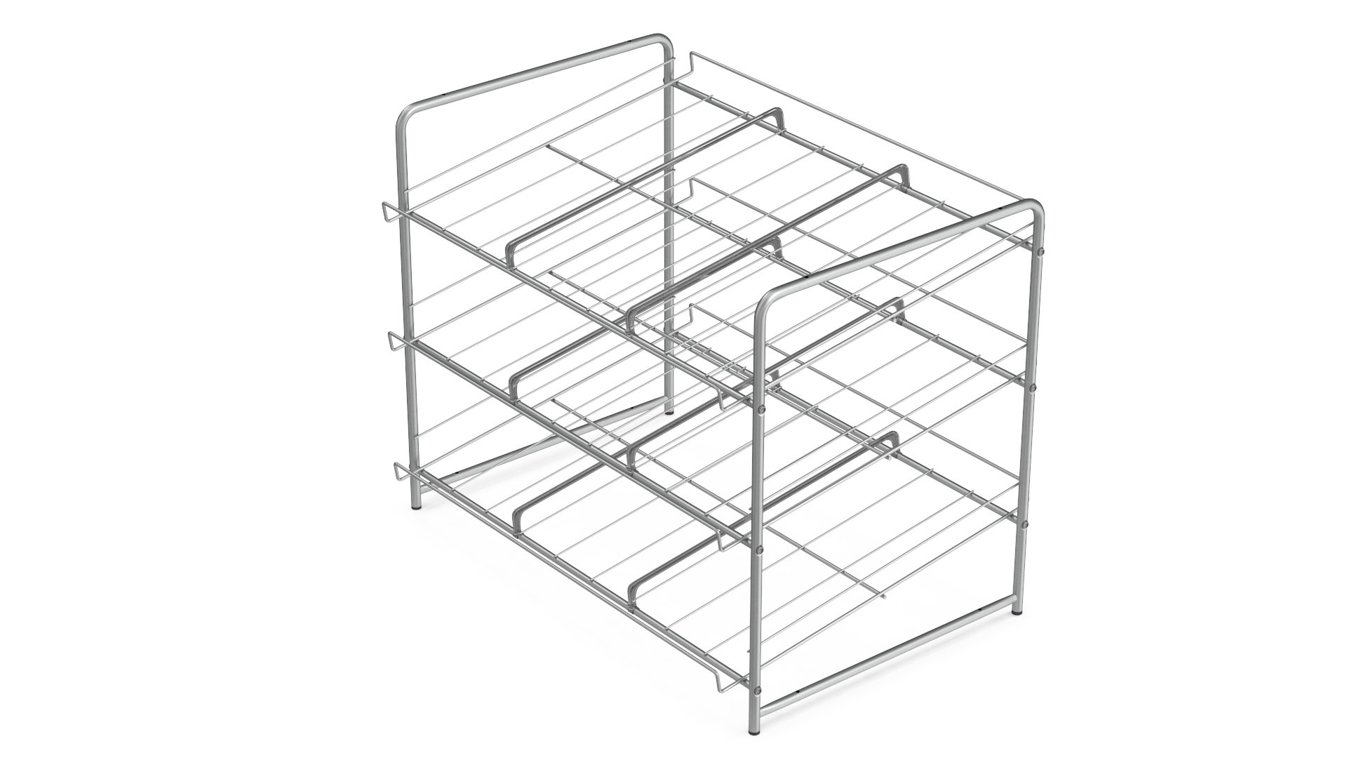 Can Rack Organizer 3 Tier Chrome 3D - TurboSquid 2019127