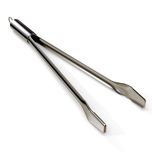 3D Barbecue Tongs model