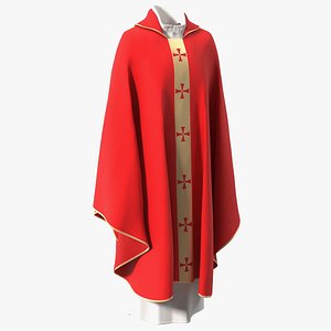 Red Gothic Chasuble