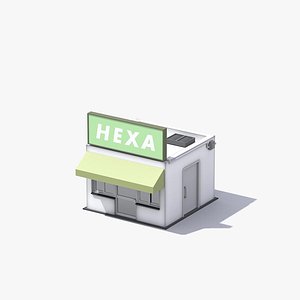 stylized shop 3D