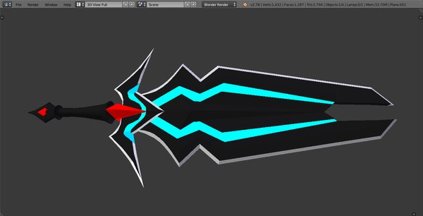 3D blaster dark sword model - TurboSquid 1223331