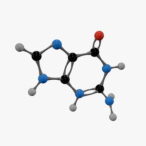 3D Guanine Molecule