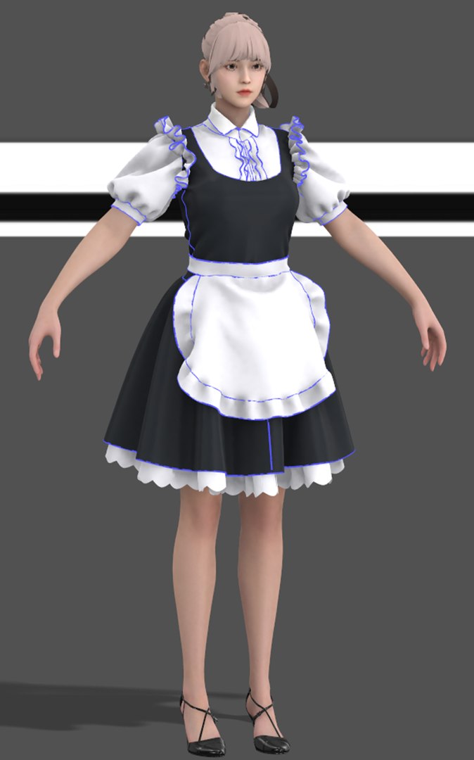 Maid uniform Marvelous Designer project 3D model https://p.turbosquid.com/ts-thumb/Yr/udPRDT/Xd/2021710195152/png/1625920588/1920x1080/fit_q87/d6dea3fcff547548d727d78e5bb32e934430cbb9/2021710195152.jpg