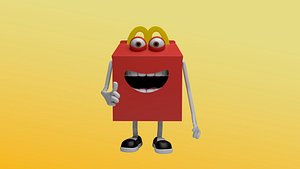 3D model happy mcdonalds